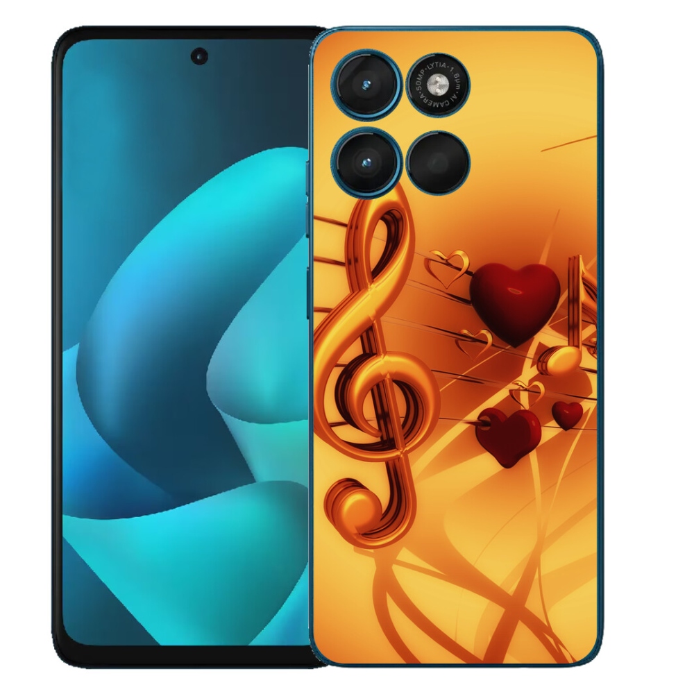 Gelový kryt mmCase na Motorola Moto G57 Power - noty