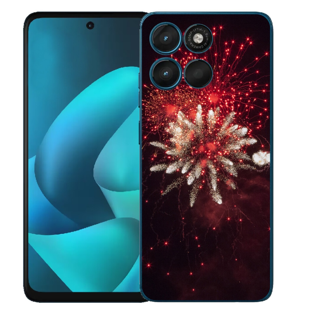 Gelový kryt mmCase na Motorola Moto G57 Power - ohňostroj