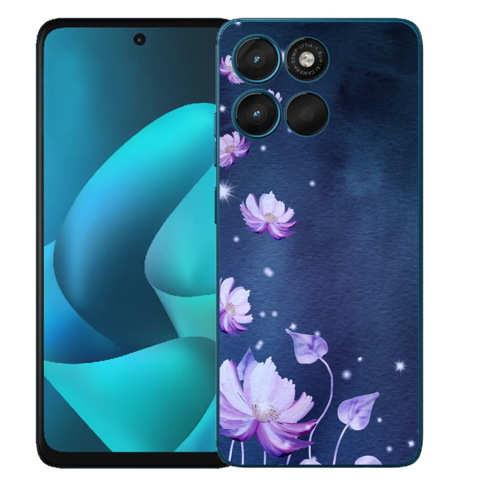 Gelový kryt mmCase na Motorola Moto G57 Power - padající květy