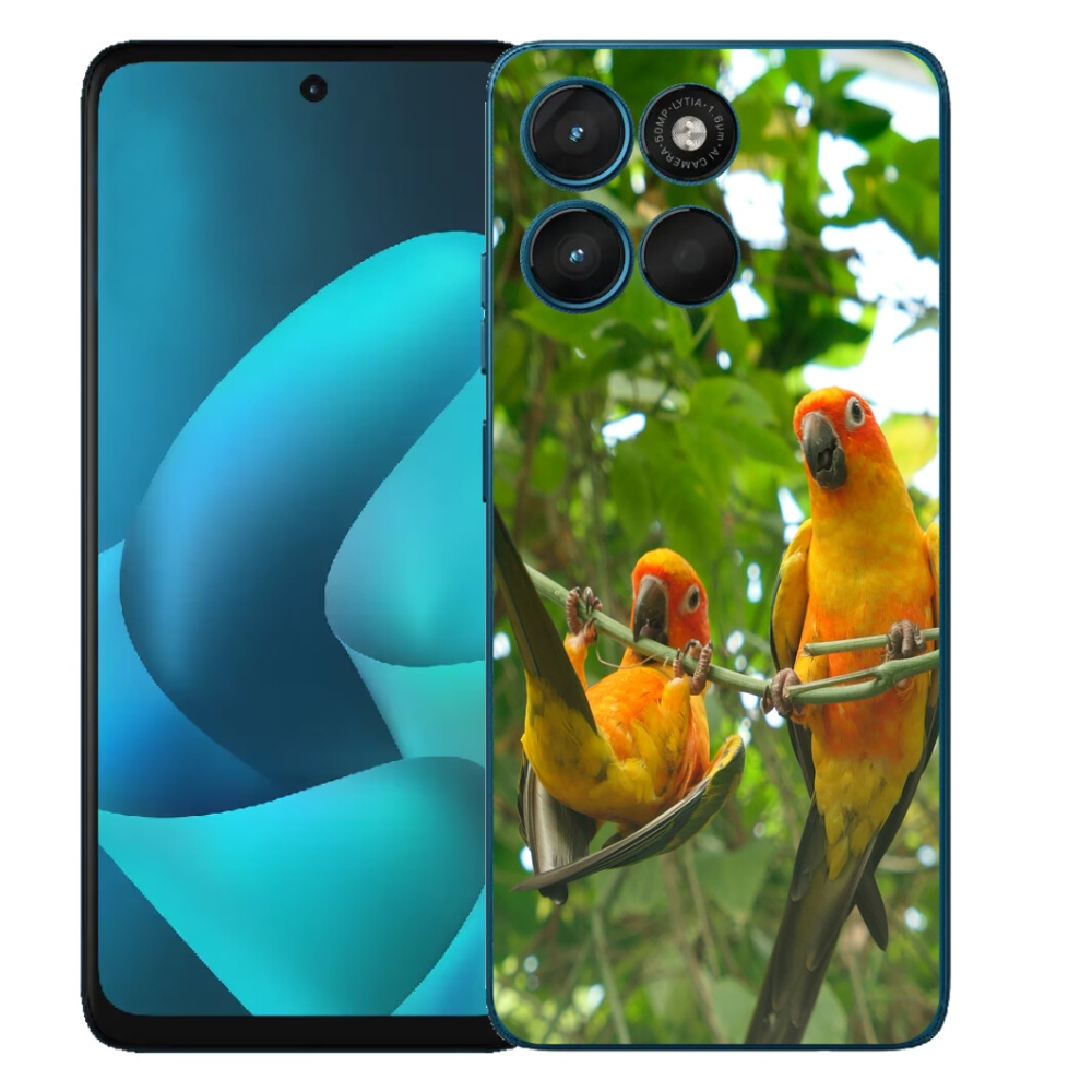 Gelový kryt mmCase na Motorola Moto G57 Power - papoušci aratingy