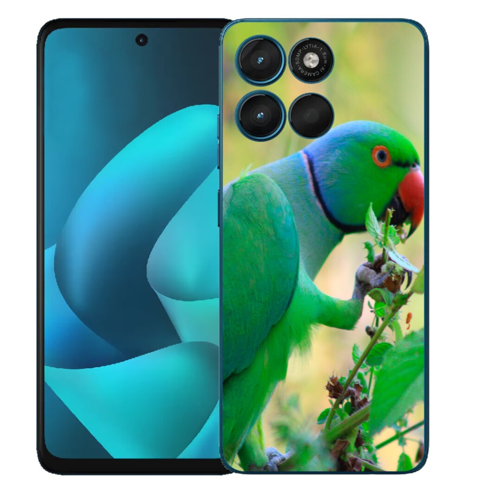 Gelový kryt mmCase na Motorola Moto G57 Power - papoušek alexandr