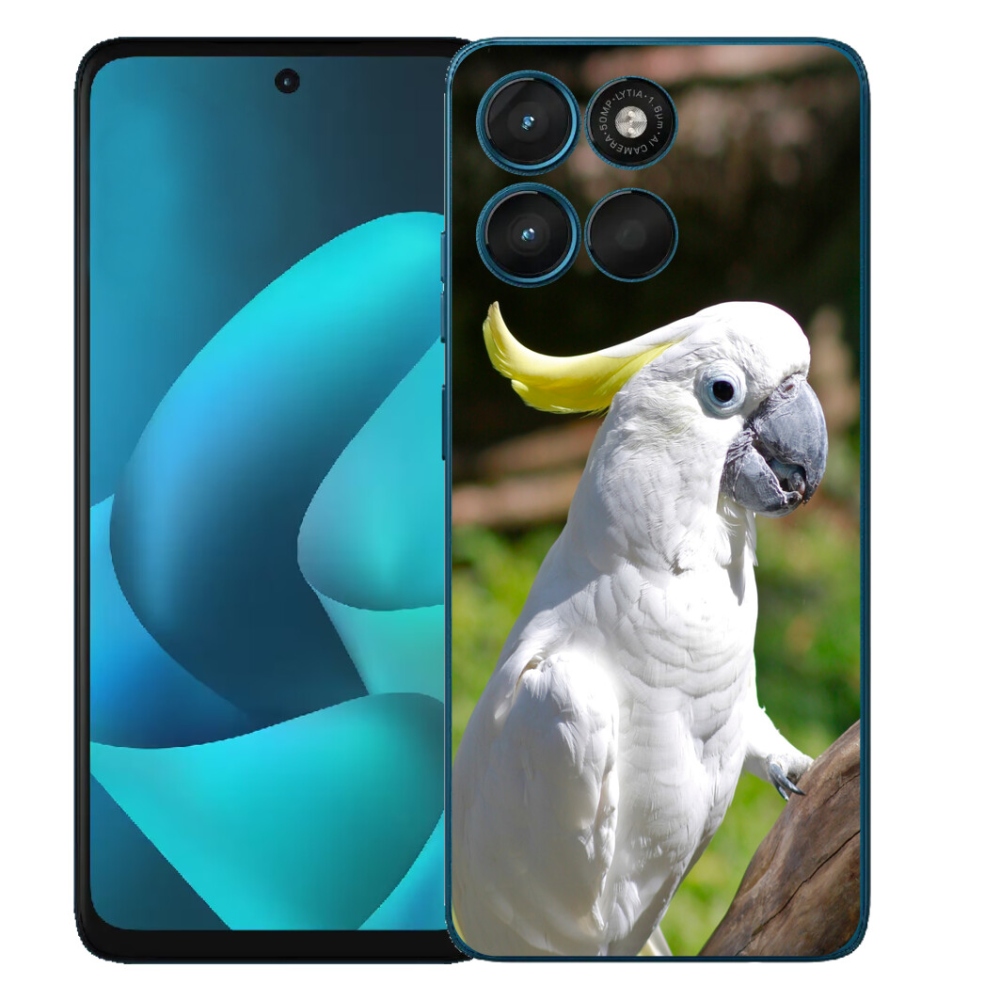 Gelový kryt mmCase na Motorola Moto G57 Power - papoušek kakadu 2