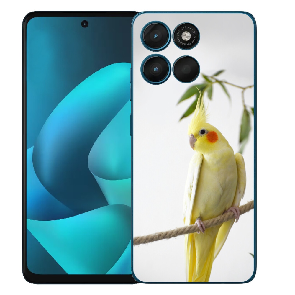 Gelový kryt mmCase na Motorola Moto G57 Power - papoušek korela chocholatá