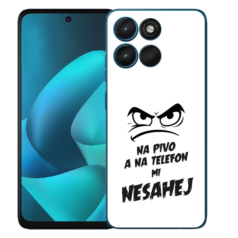 Gelový kryt mmCase na Motorola Moto G57 Power - pivní motiv 2 bílé pozadí