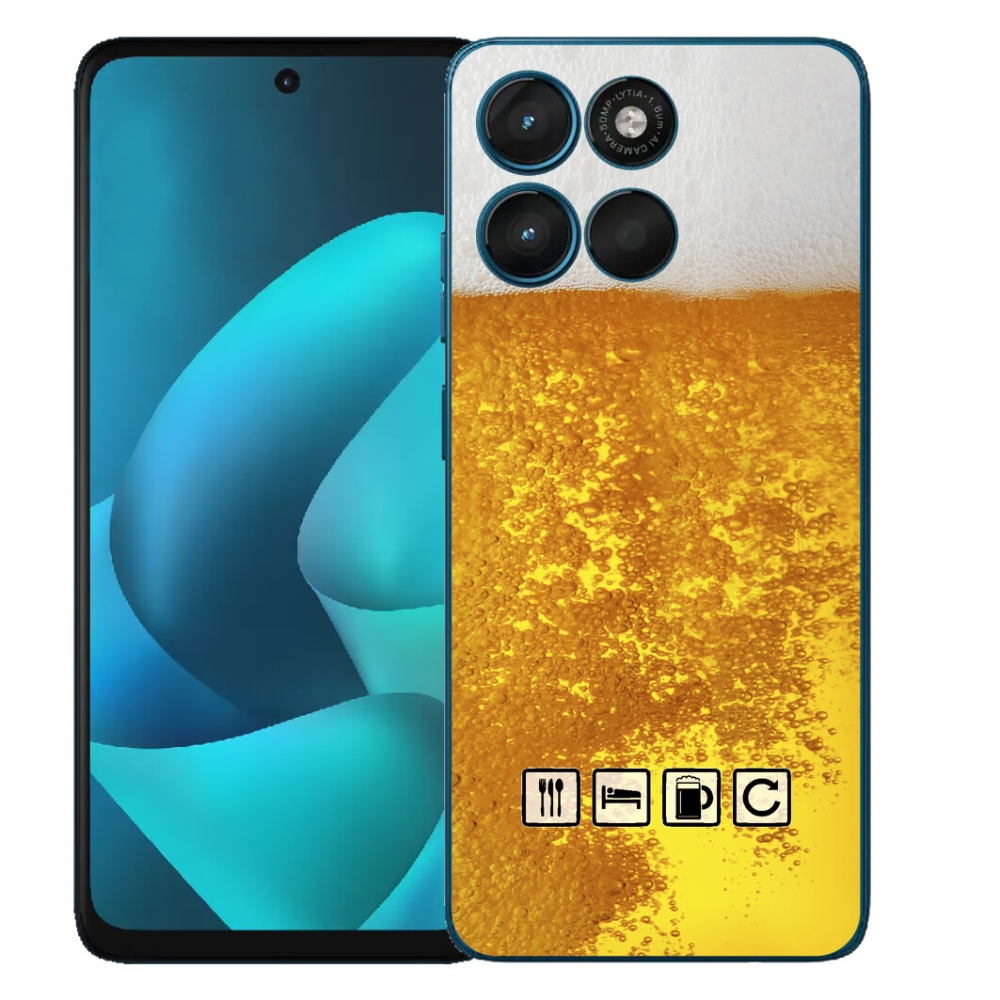 Gelový kryt mmCase na Motorola Moto G57 Power - pivní motiv 3