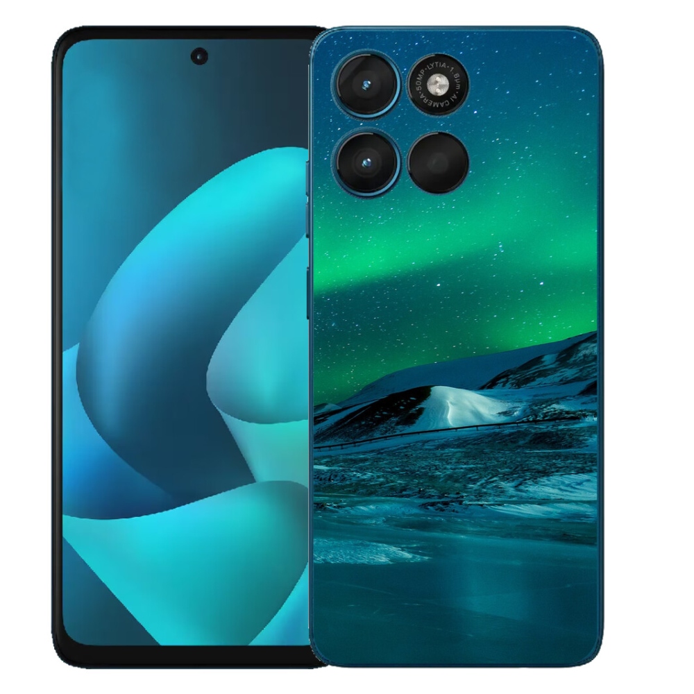 Gelový kryt mmCase na Motorola Moto G57 Power - polární záře