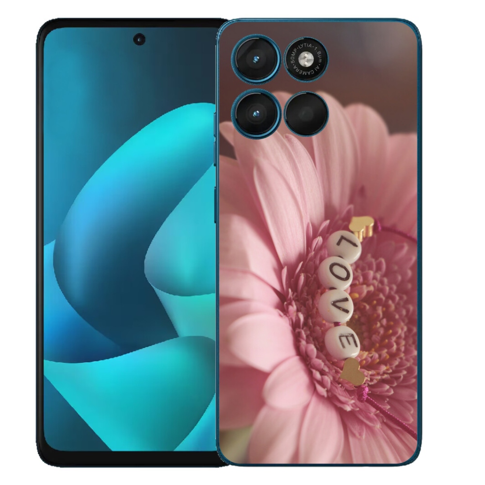 Gelový kryt mmCase na Motorola Moto G57 Power - přívěsek love