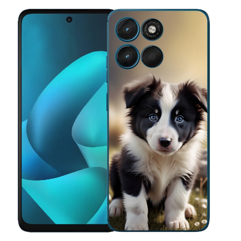 Gelový kryt mmCase na Motorola Moto G57 Power - roztomilá border kolie