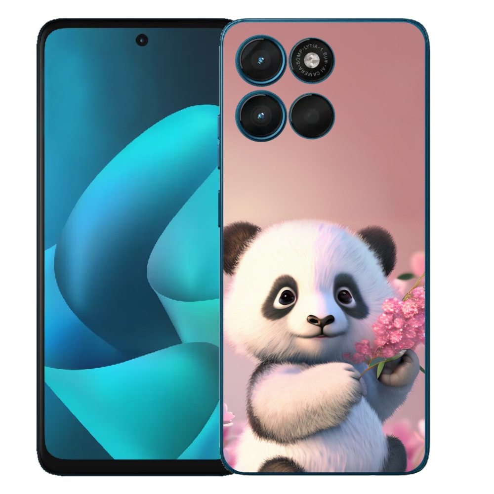 Gelový kryt mmCase na Motorola Moto G57 Power - roztomilá panda