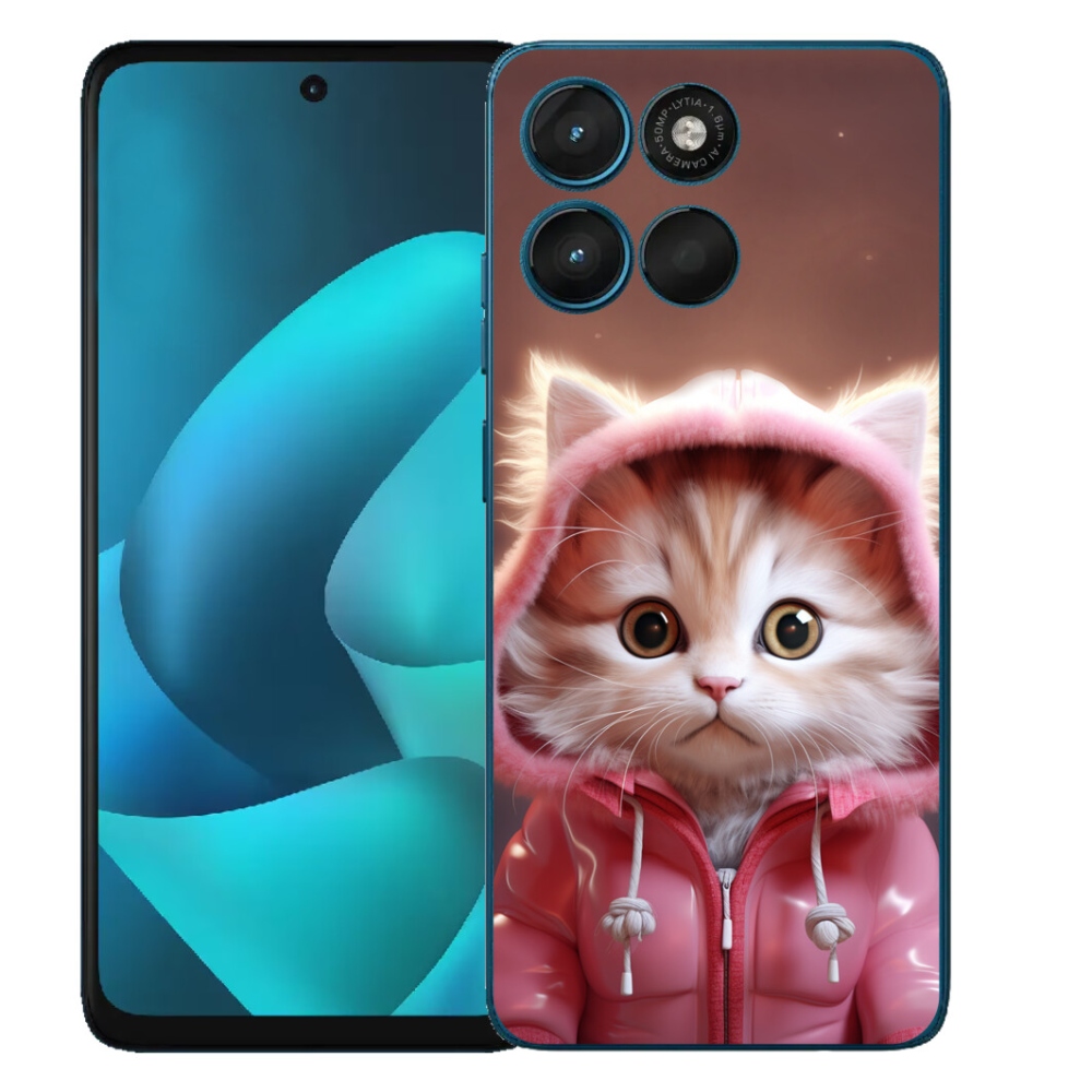 Gelový kryt mmCase na Motorola Moto G57 Power - roztomilé kotě 3