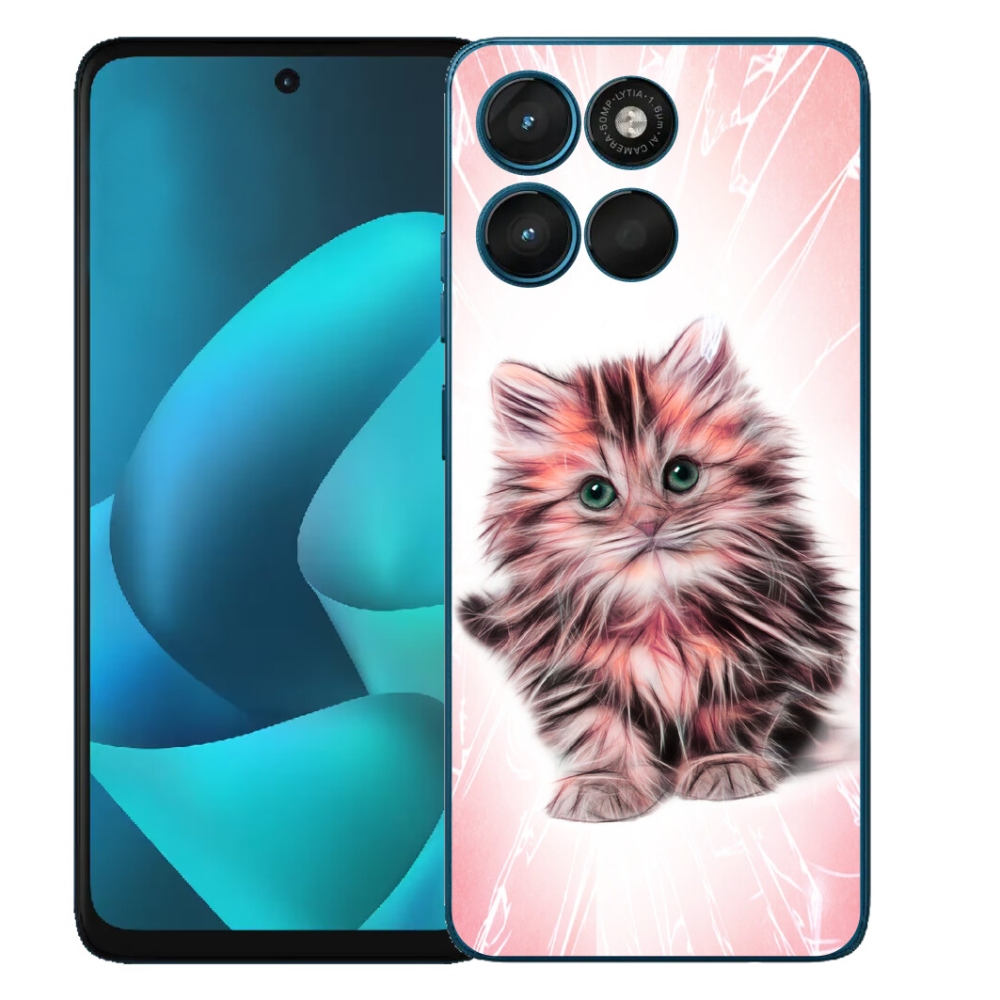 Gelový kryt mmCase na Motorola Moto G57 Power - roztomilé kotě