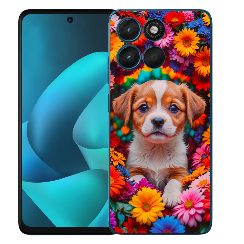 Gelový kryt mmCase na Motorola Moto G57 Power - roztomilé štěně