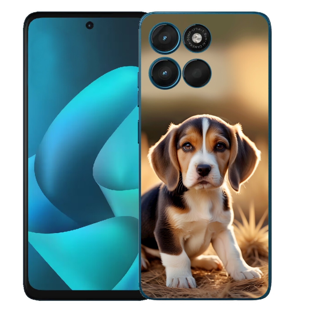 Gelový kryt mmCase na Motorola Moto G57 Power - roztomilý bígl