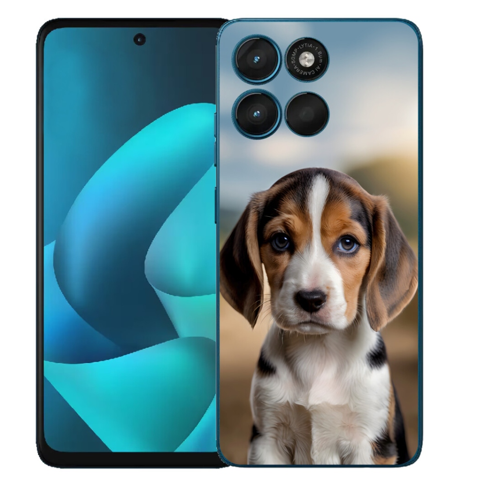 Gelový kryt mmCase na Motorola Moto G57 Power - roztomilý bígl