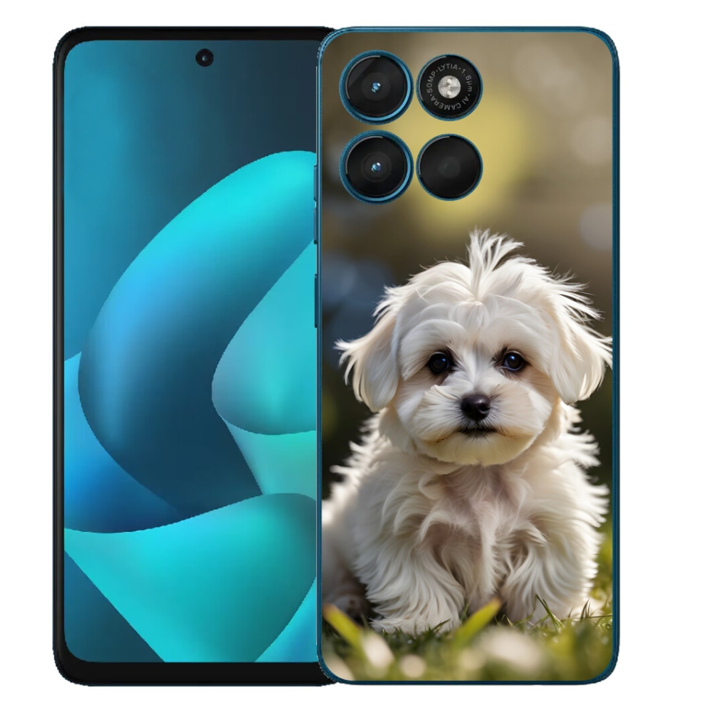 Gelový kryt mmCase na Motorola Moto G57 Power - roztomilý maltézský psík