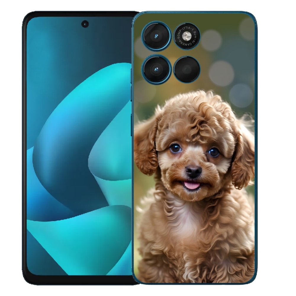 Gelový kryt mmCase na Motorola Moto G57 Power - roztomilý pudl