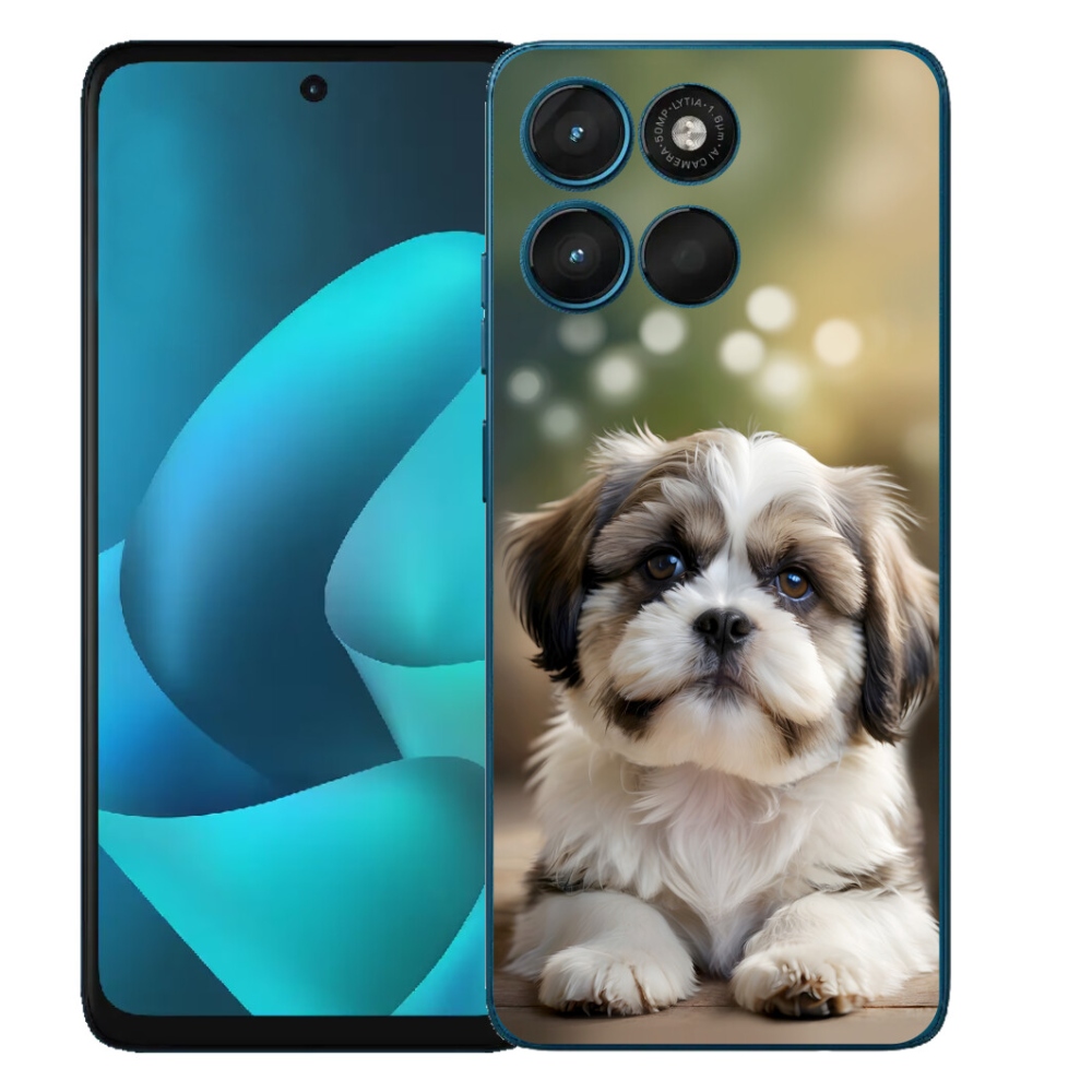 Gelový kryt mmCase na Motorola Moto G57 Power - roztomilý shih-tzu