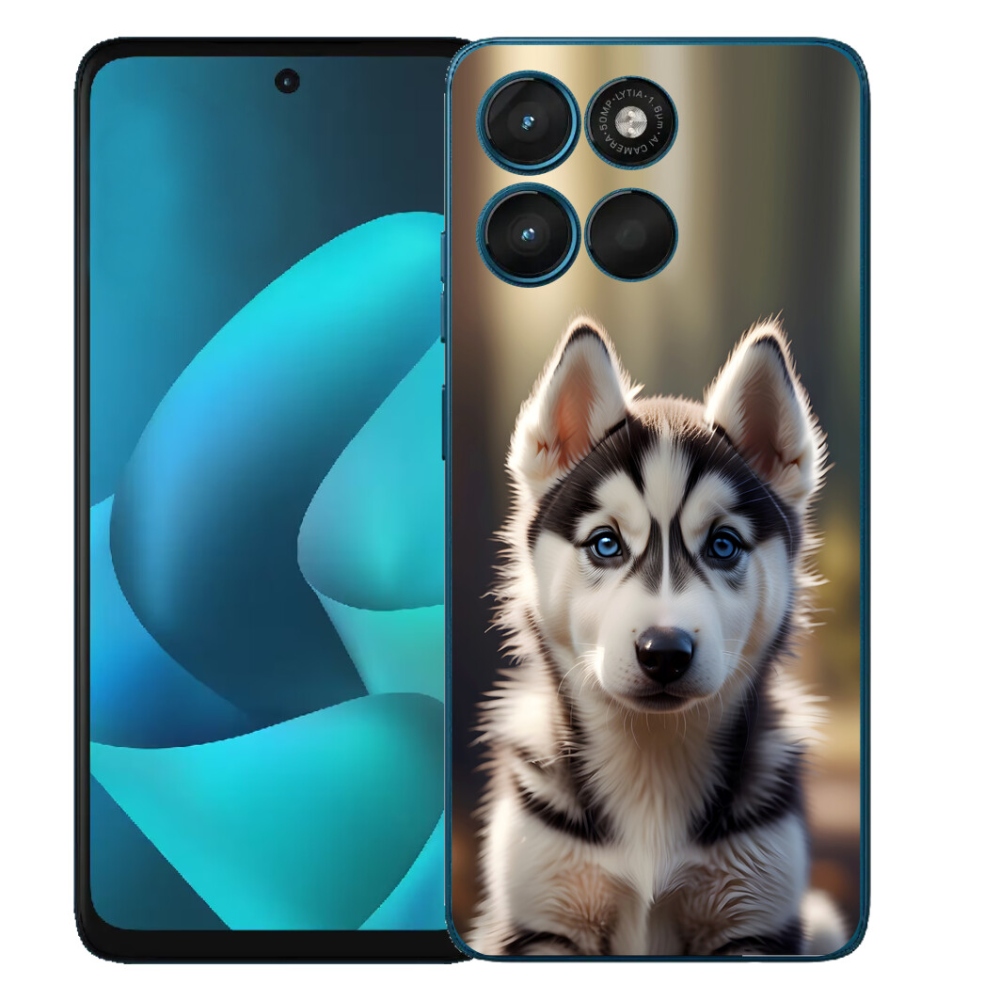 Gelový kryt mmCase na Motorola Moto G57 Power - roztomilý sibiřský husky