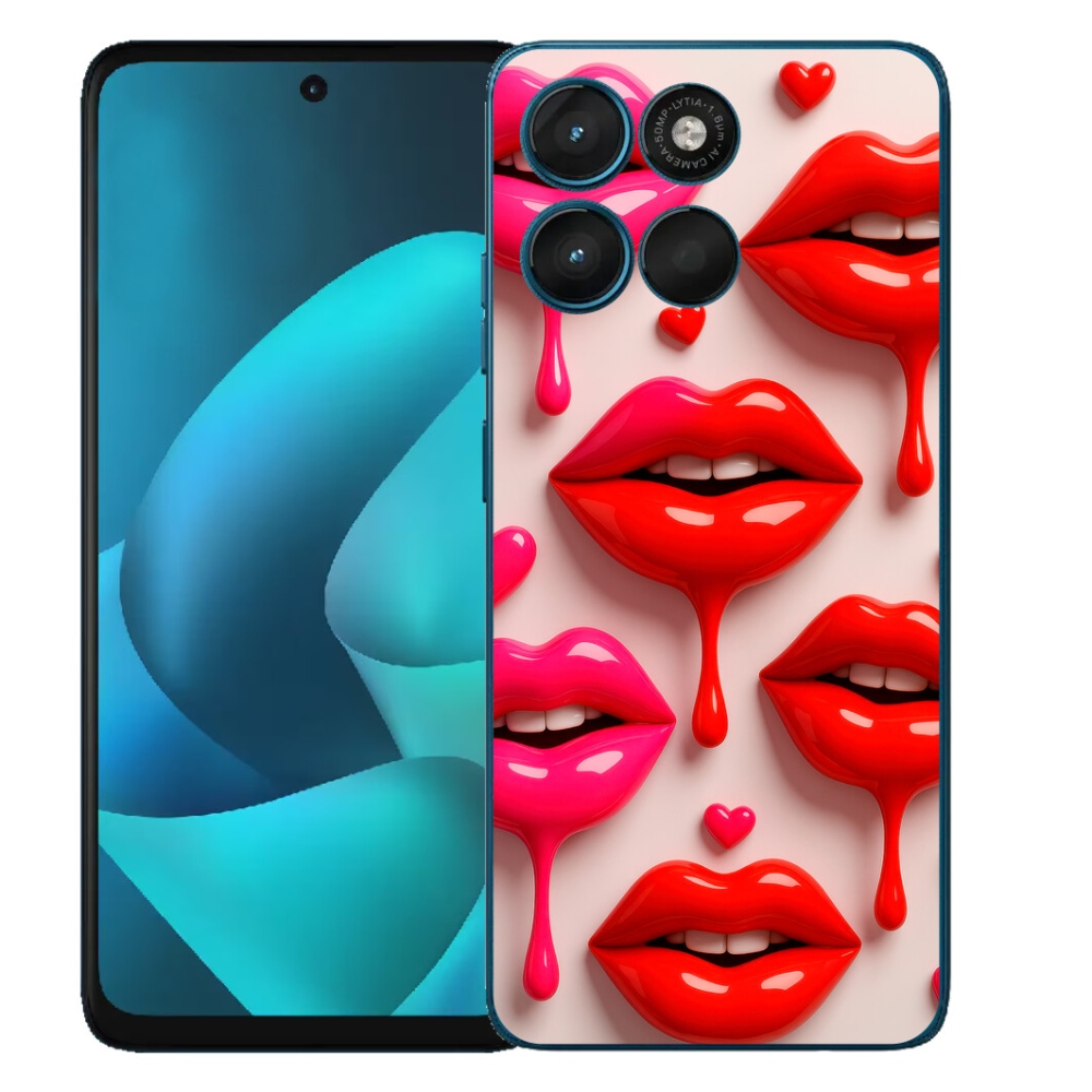 Gelový kryt mmCase na Motorola Moto G57 Power - rty 2