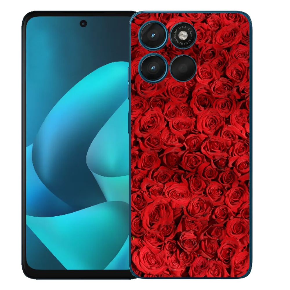 Gelový kryt mmCase na Motorola Moto G57 Power - růže