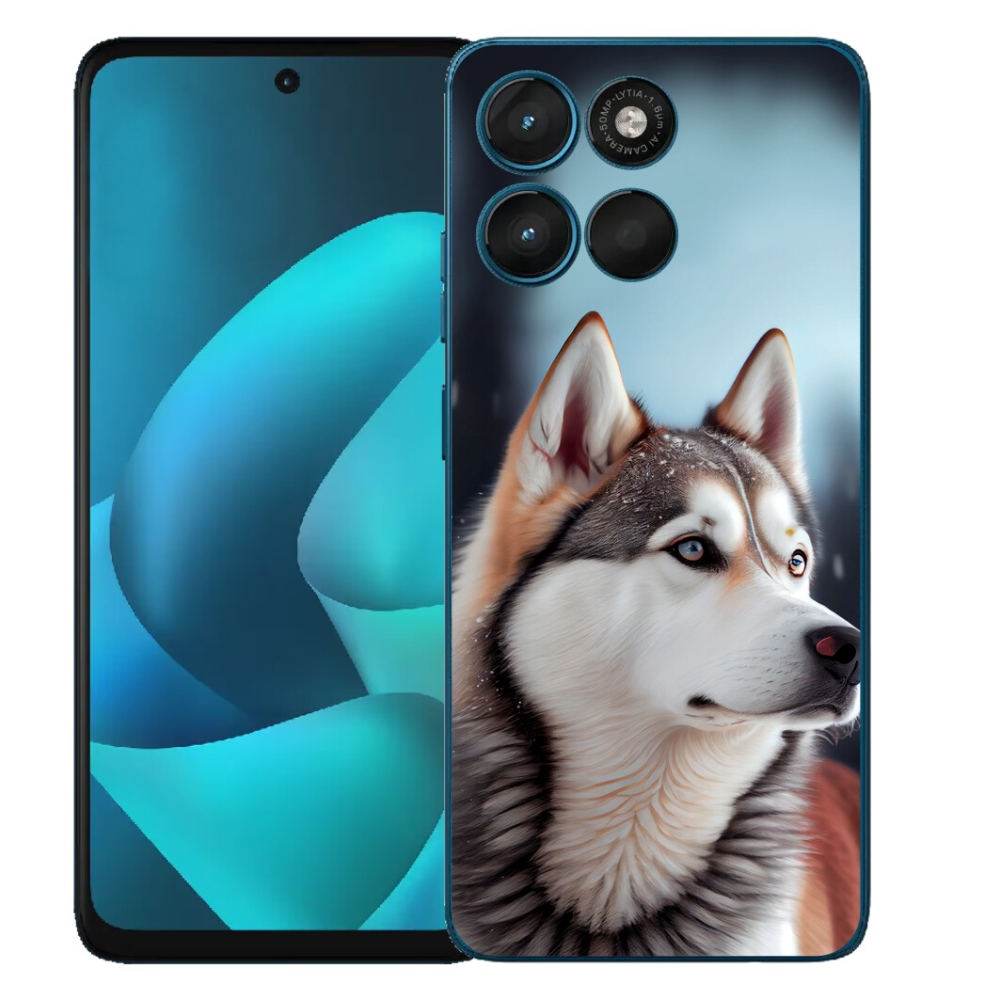 Gelový kryt mmCase na Motorola Moto G57 Power - sibiřský husky