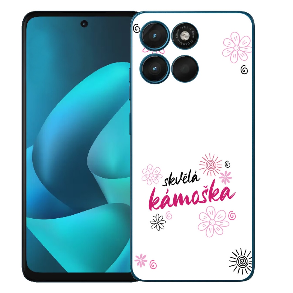 Gelový kryt mmCase na Motorola Moto G57 Power - skvělá kámoška bílé pozadí