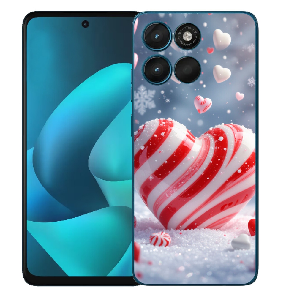 Gelový kryt mmCase na Motorola Moto G57 Power - sladké srdce