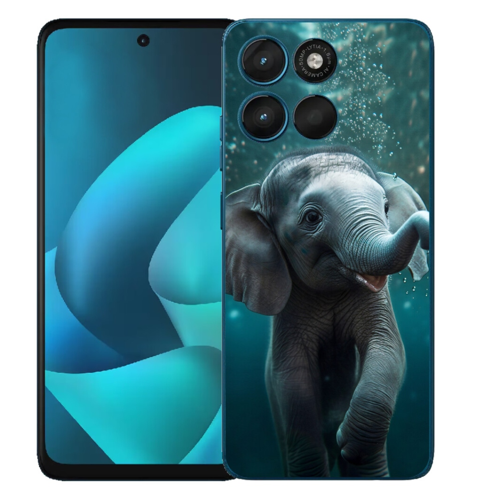 Gelový kryt mmCase na Motorola Moto G57 Power - slůně pod vodou