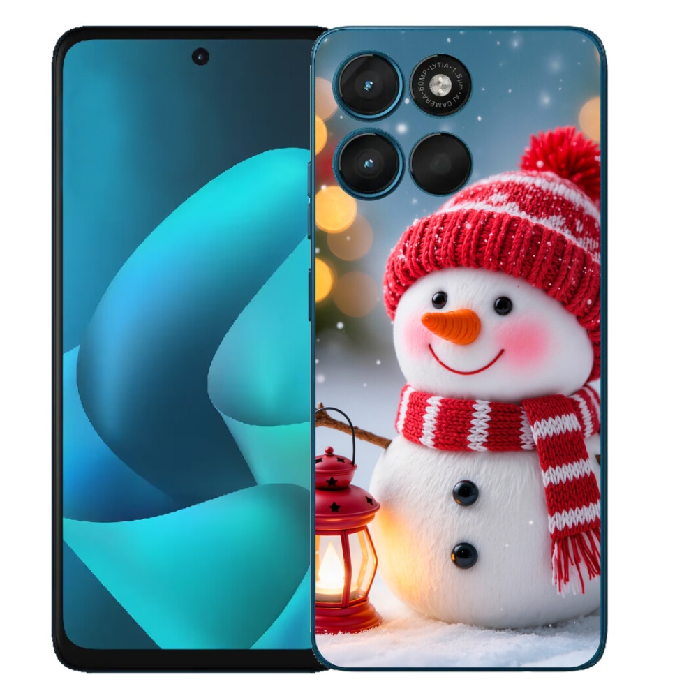 Gelový kryt mmCase na Motorola Moto G57 Power - sněhulák 2