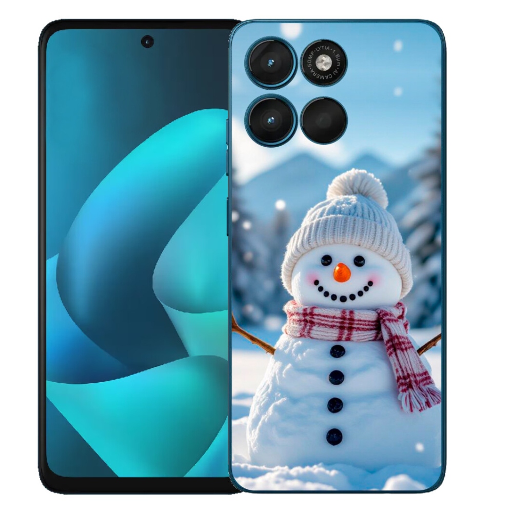 Gelový kryt mmCase na Motorola Moto G57 Power - sněhulák 3