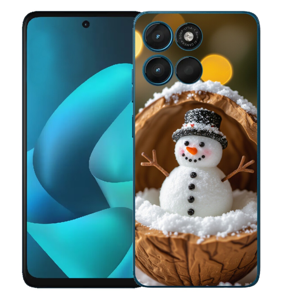 Gelový kryt mmCase na Motorola Moto G57 Power - sněhulák 4