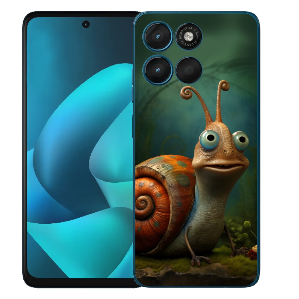 Gelový kryt mmCase na Motorola Moto G57 Power - šnek