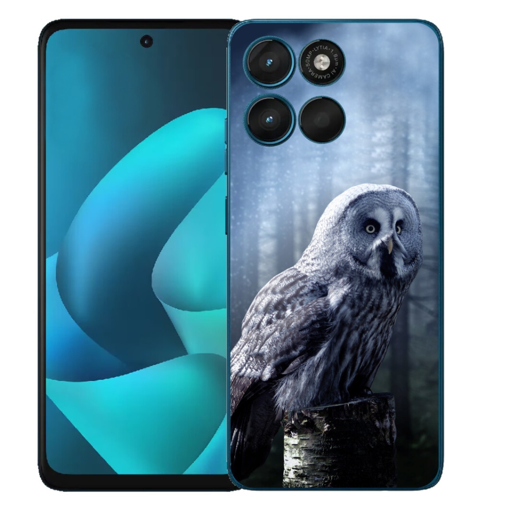 Gelový kryt mmCase na Motorola Moto G57 Power - sova