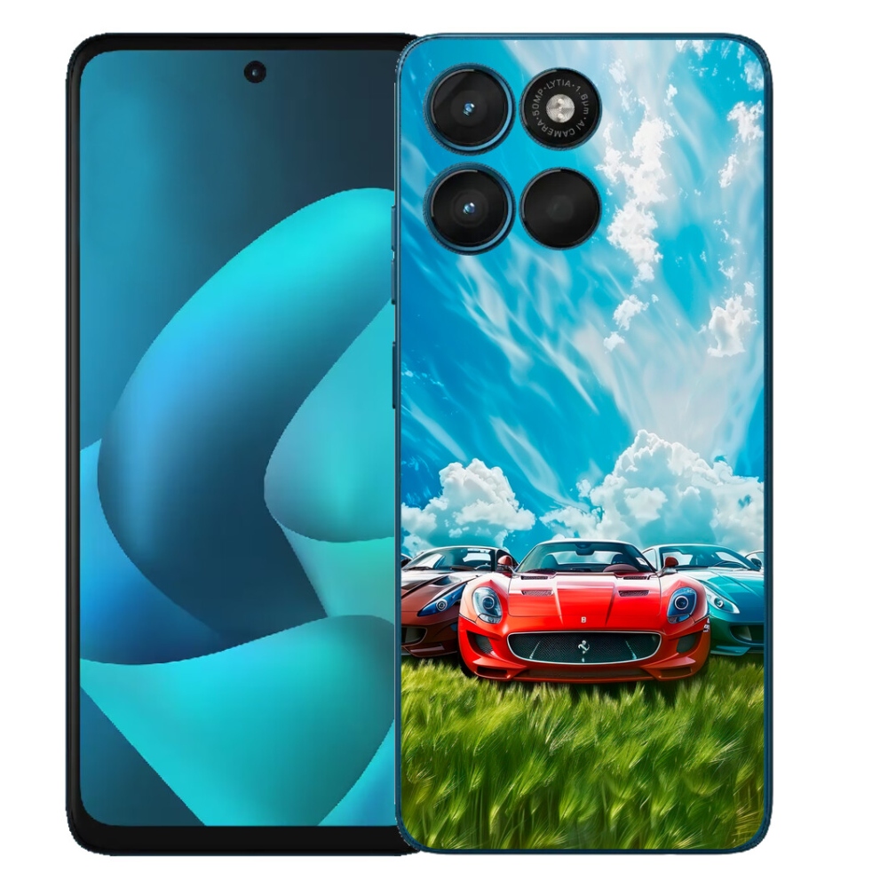 Gelový kryt mmCase na Motorola Moto G57 Power - sportovní vozy
