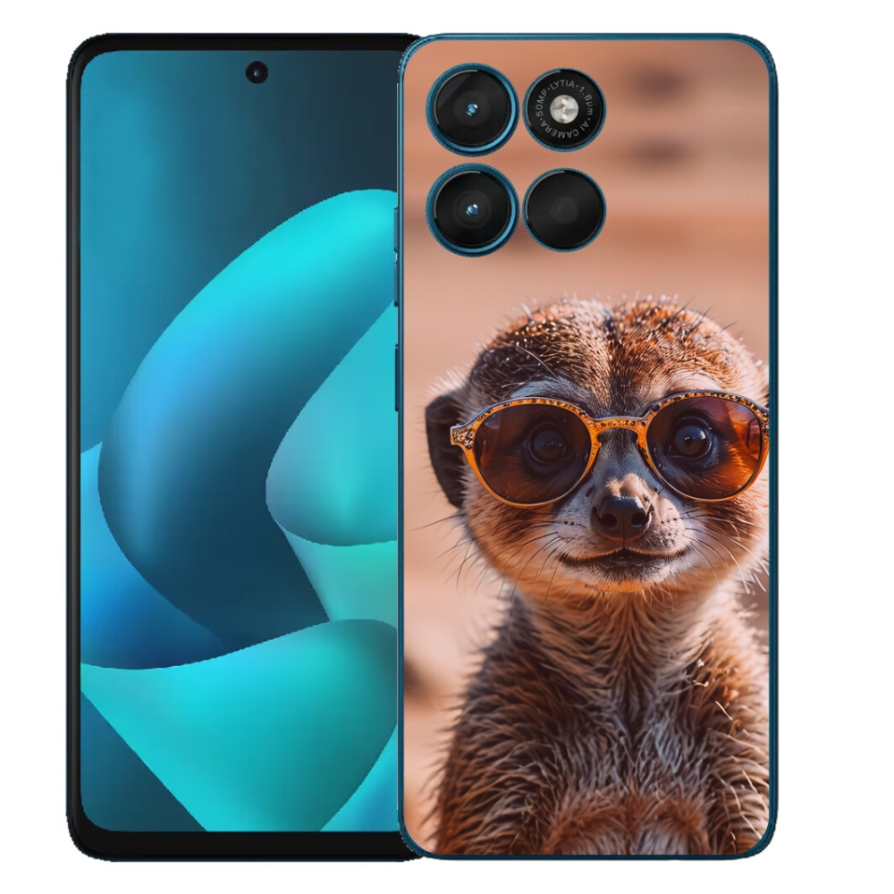 Gelový kryt mmCase na Motorola Moto G57 Power - stylová surikata