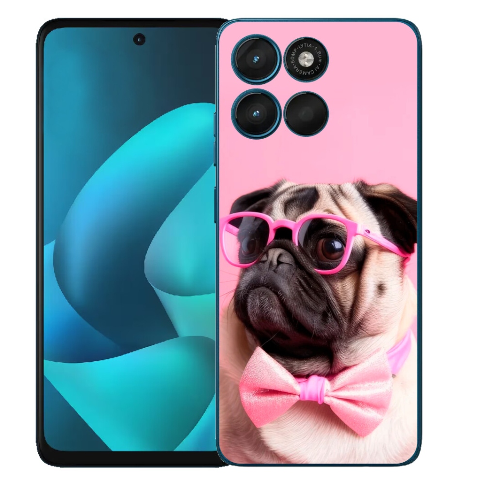 Gelový kryt mmCase na Motorola Moto G57 Power - stylový mops