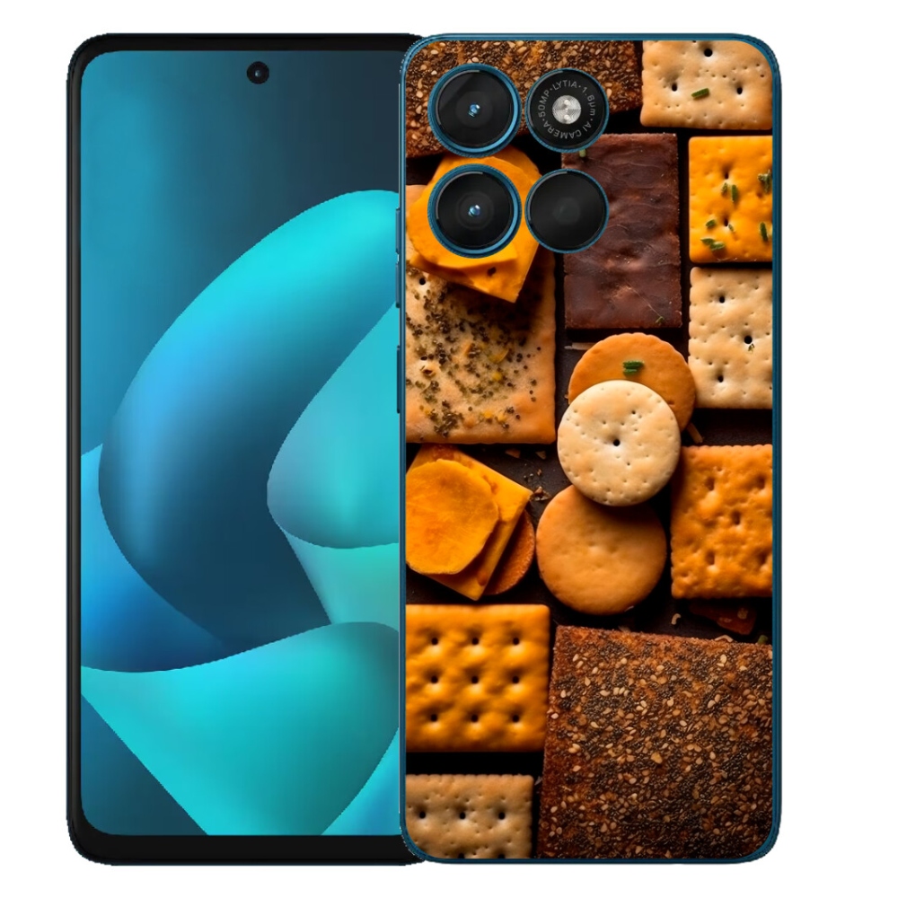 Gelový kryt mmCase na Motorola Moto G57 Power - sušenky