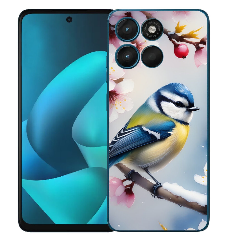Gelový kryt mmCase na Motorola Moto G57 Power - sýkorka