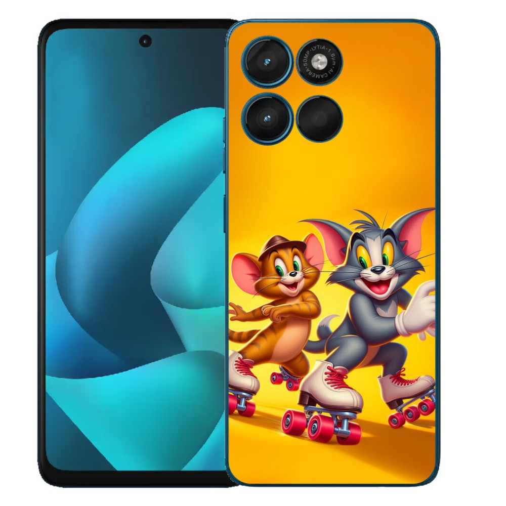 Gelový kryt mmCase na Motorola Moto G57 Power - tom a jerry