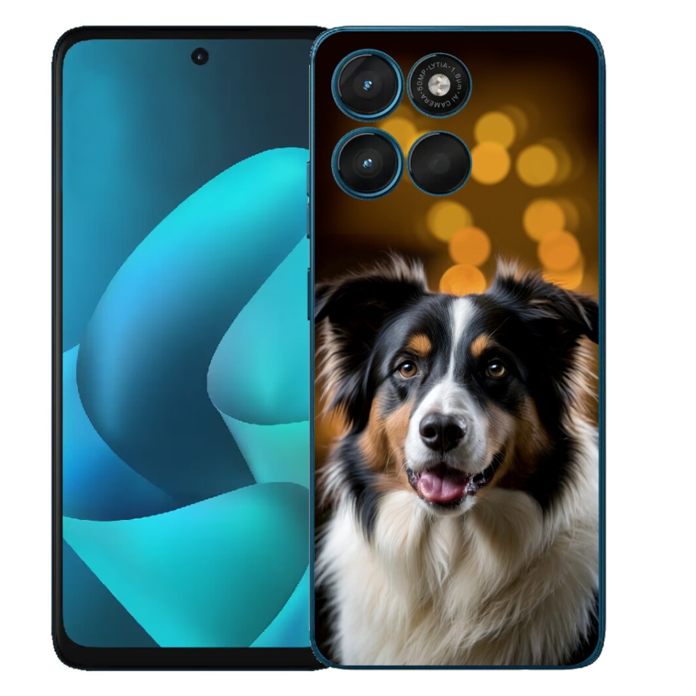 Gelový kryt mmCase na Motorola Moto G57 Power - usměvavý australský ovčák