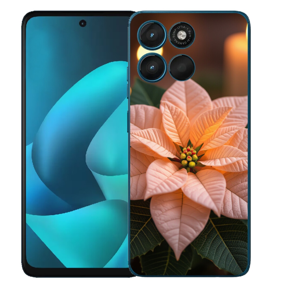 Gelový kryt mmCase na Motorola Moto G57 Power - vánoční hvězda