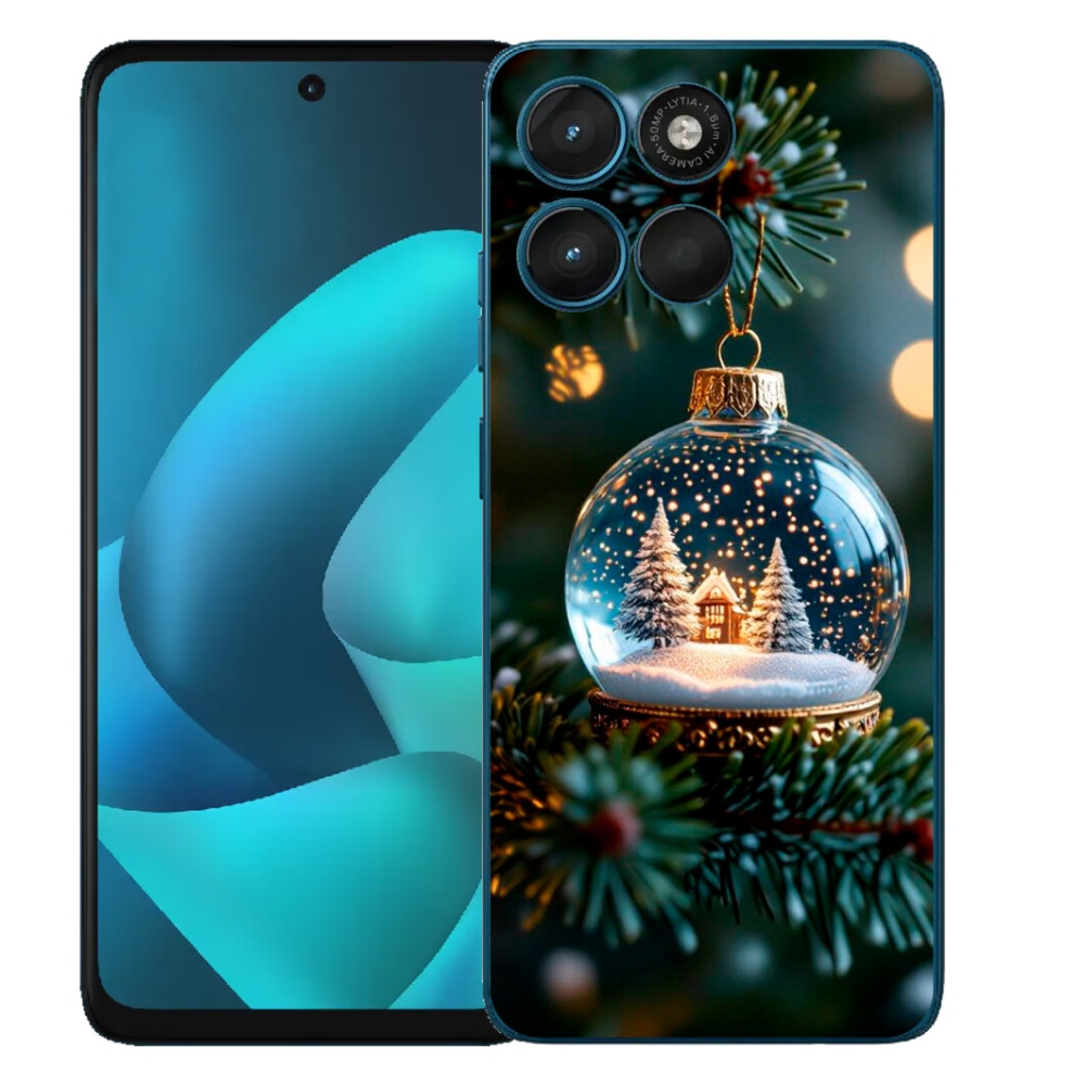 Gelový kryt mmCase na Motorola Moto G57 Power - vánoční koule 2
