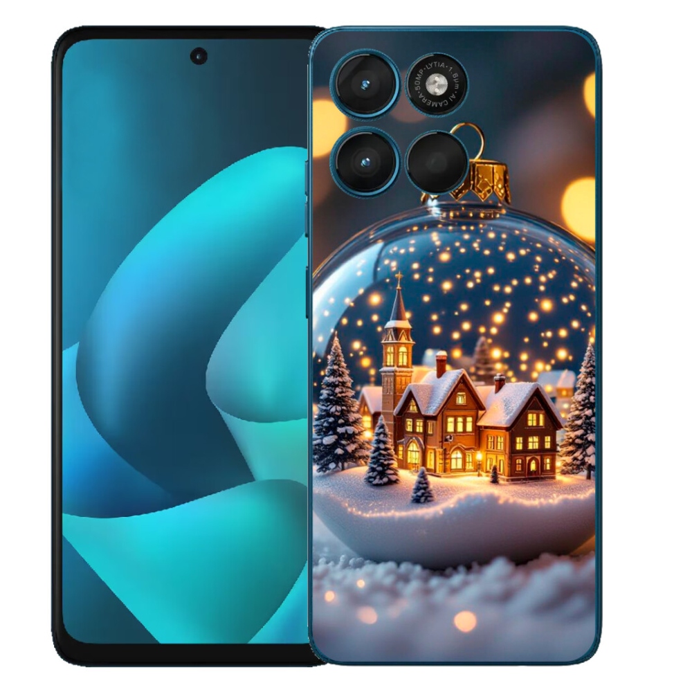 Gelový kryt mmCase na Motorola Moto G57 Power - vánoční koule 4