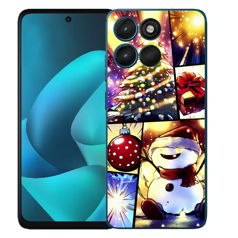 Gelový kryt mmCase na Motorola Moto G57 Power - vánoční motivy 1