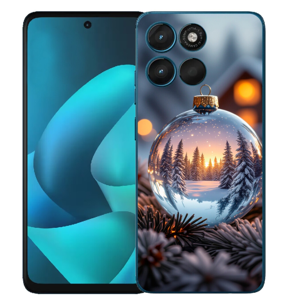 Gelový kryt mmCase na Motorola Moto G57 Power - vánoční ozdoba