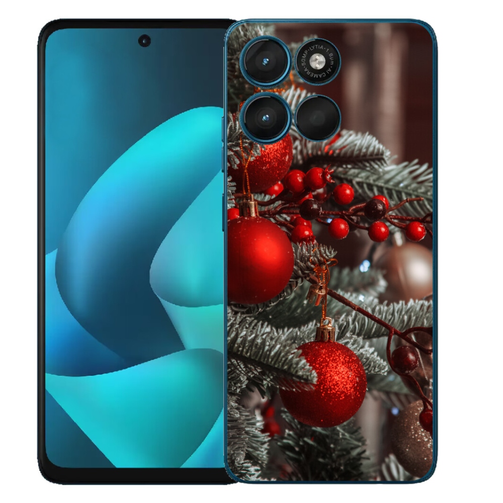 Gelový kryt mmCase na Motorola Moto G57 Power - vánoční ozdoby 2