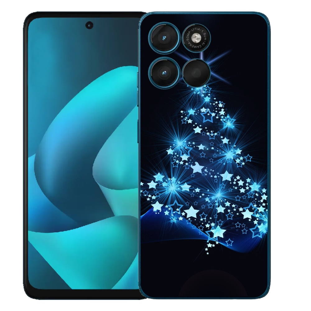 Gelový kryt mmCase na Motorola Moto G57 Power - vánoční stromek