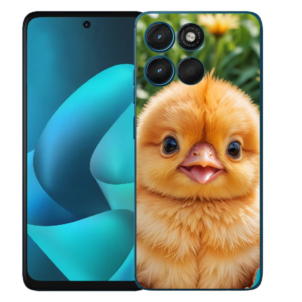 Gelový kryt mmCase na Motorola Moto G57 Power - veselé kuřátko