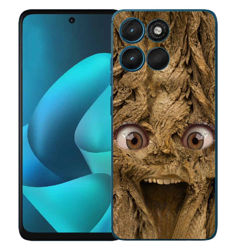 Gelový kryt mmCase na Motorola Moto G57 Power - veselý strom s očima
