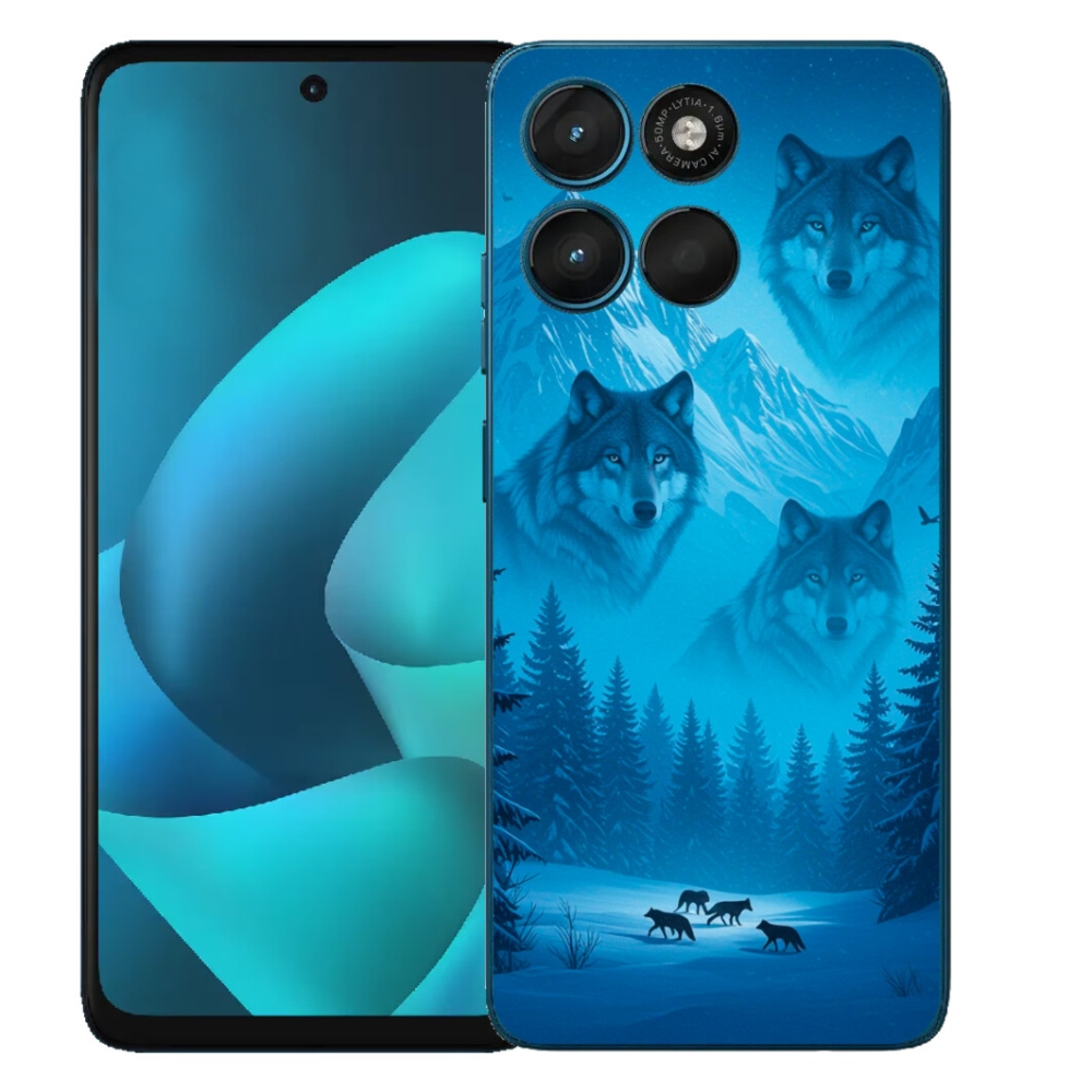 Gelový kryt mmCase na Motorola Moto G57 Power - vlčí smečka